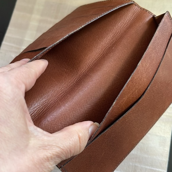 Louis Vuitton Porte Chequier Double Long Wallet Bifold Billfold Pvc Monogram - Picture 6 of 11